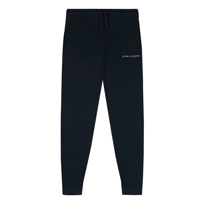 Lyle & Scott Sweat broek Script - Donker navy blauw