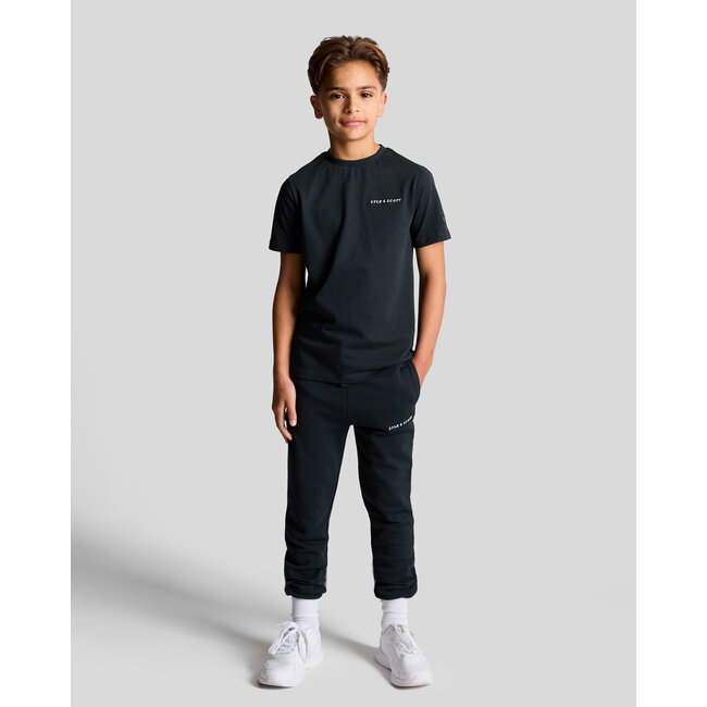 Lyle & Scott Sweat broek Script - Donker navy blauw