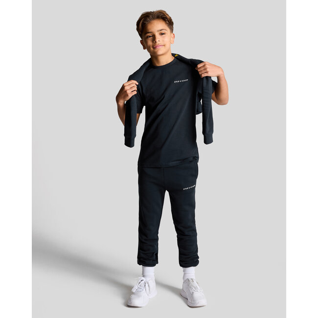 Lyle & Scott Sweat broek Script - Donker navy blauw
