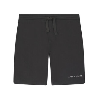 Lyle & Scott Sweat short Script - Gun metal grijs