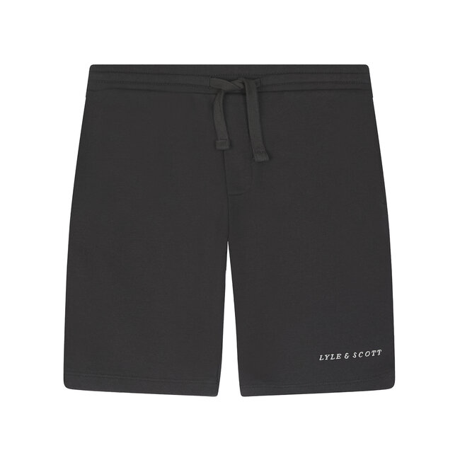 Lyle & Scott Sweat short Script - Gun metal grijs