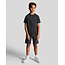 Lyle & Scott Sweat short Script - Gun metal grijs