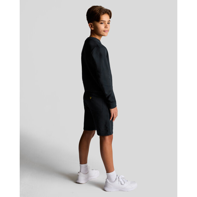 Lyle & Scott Sweat short Script - Donker navy blauw