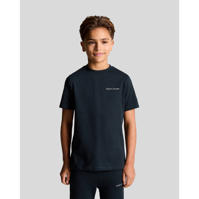 Lyle & Scott T-shirt Script - Donker navy blauw