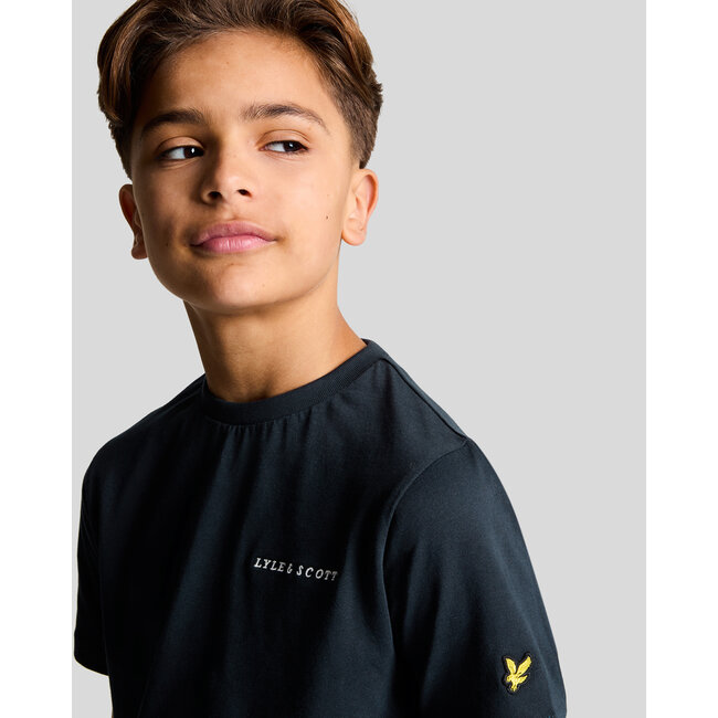 Lyle & Scott T-shirt Script - Donker navy blauw