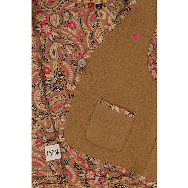 LOOXS Little Meisjes reversibel gilet - Palms