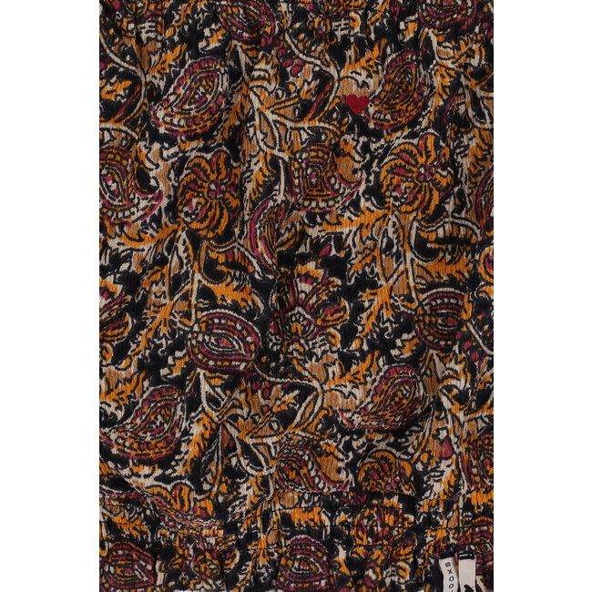 LOOXS Little Meisjes top crinkle - Blokprint bloemen