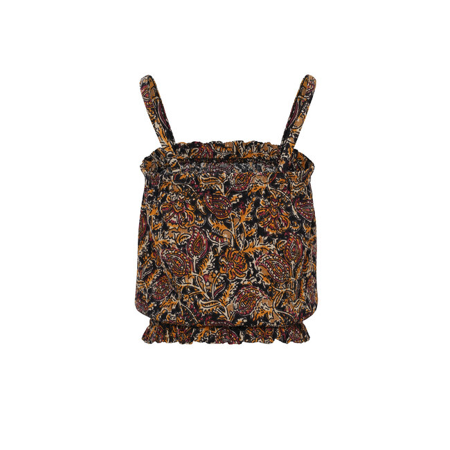 LOOXS Little Meisjes top crinkle - Blokprint bloemen