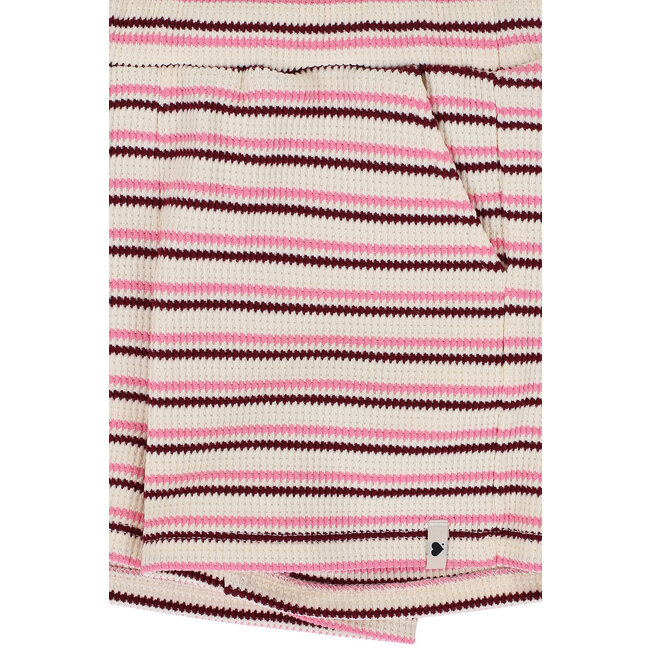 LOOXS Little Meisjes short gebreid - Zomer roze gestreept