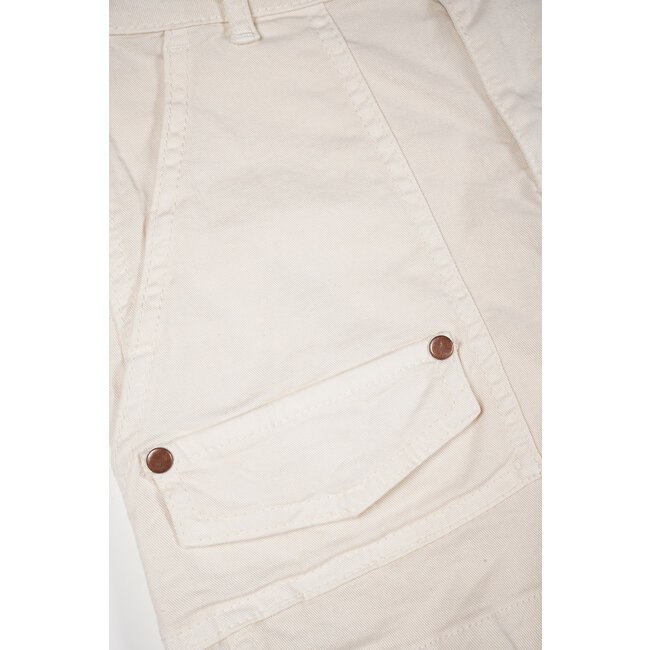 NoBell Meisjes short - Simoa - Pearled ivoor wit