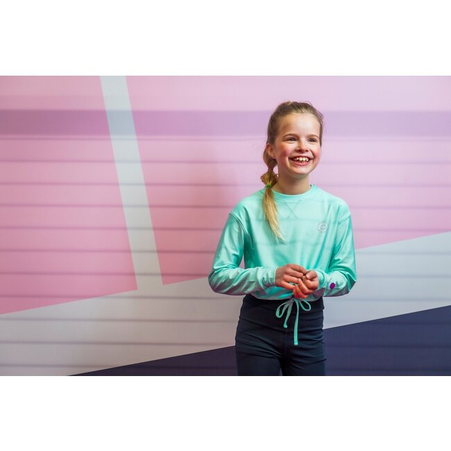 B.Nosy Meisjes sweater Active - Abby - Aqua