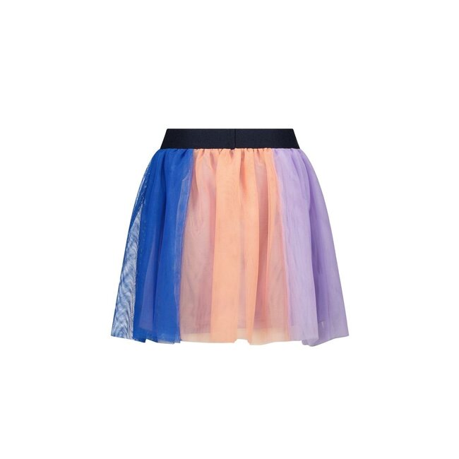 B.Nosy Meisjes rok mesh multi - Pippa - Soft blauw