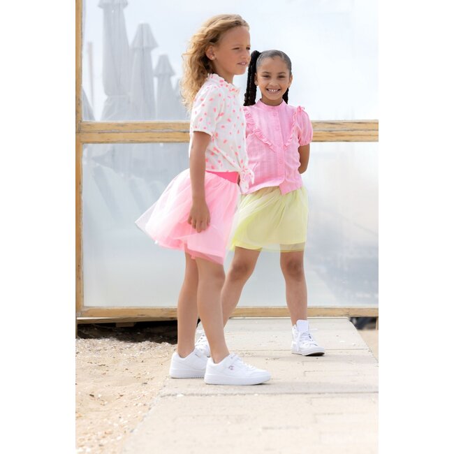 B.Nosy Meisjes rok mesh - Emmy - Fluor roze
