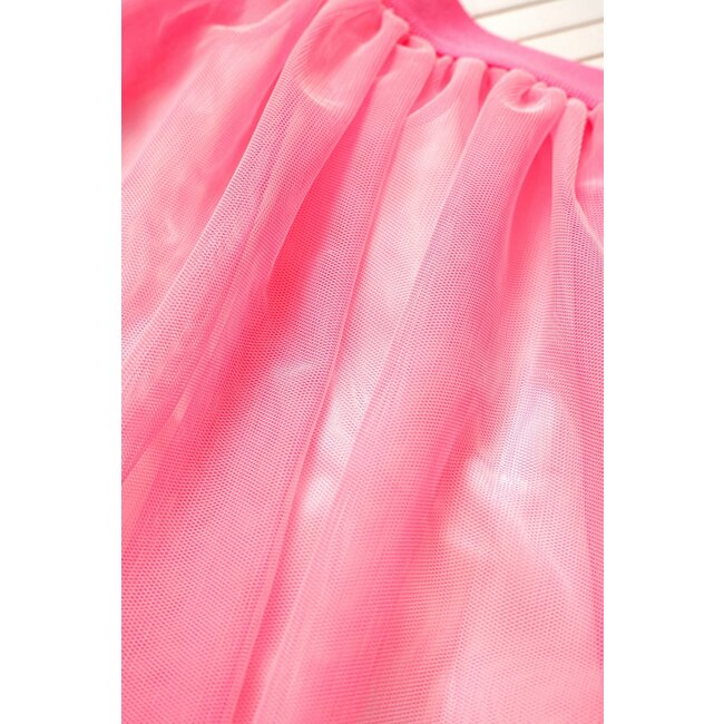 B.Nosy Meisjes rok mesh - Emmy - Fluor roze