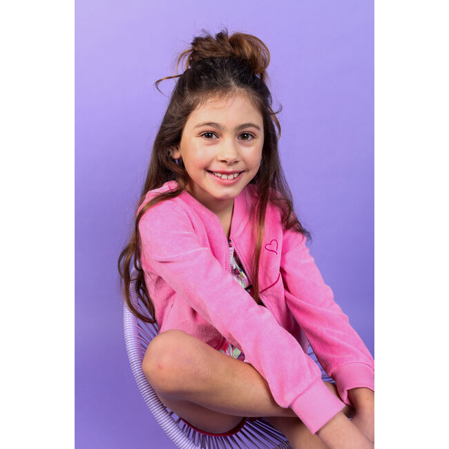 MAYCE Meisjes velvet short - Roze