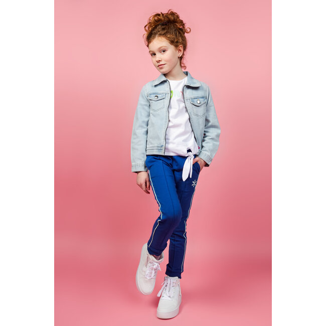 MAYCE Meisjes sweat broek - Twilight blauw