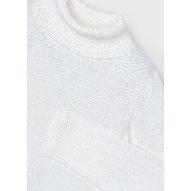 Mayoral Meisjes basic gebreide coltrui - Natural