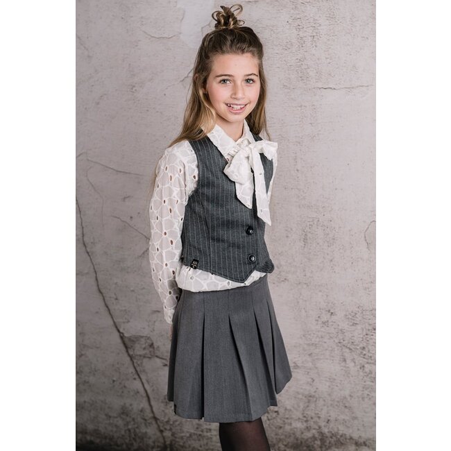 KIEstone Meisjes rok - Barbara - Grijs