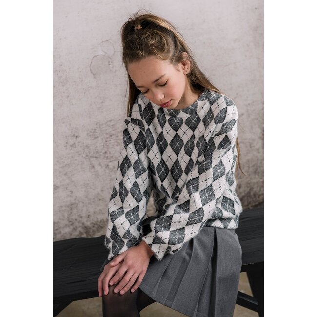 KIEstone Meisjes rok - Barbara - Grijs