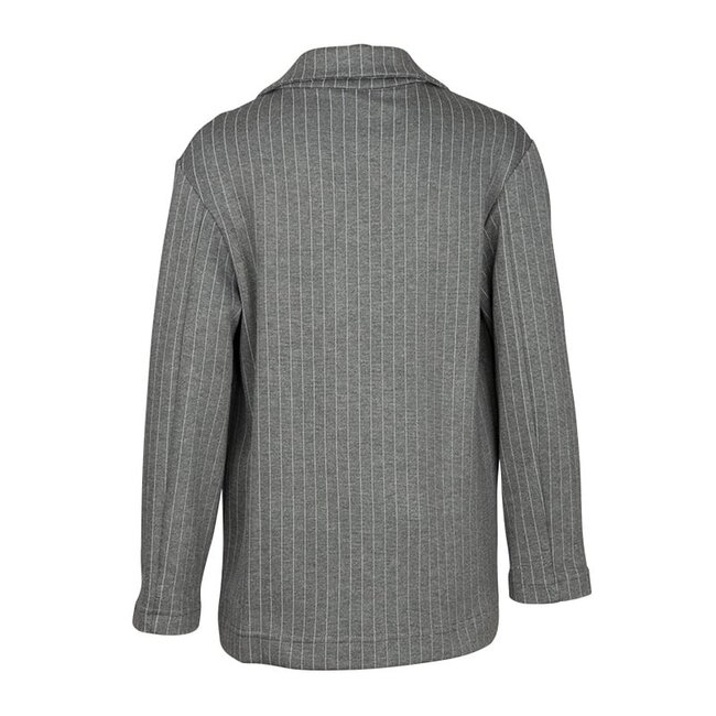 KIEstone Meisjes colbert - Tina - Antraciet krijtstreep