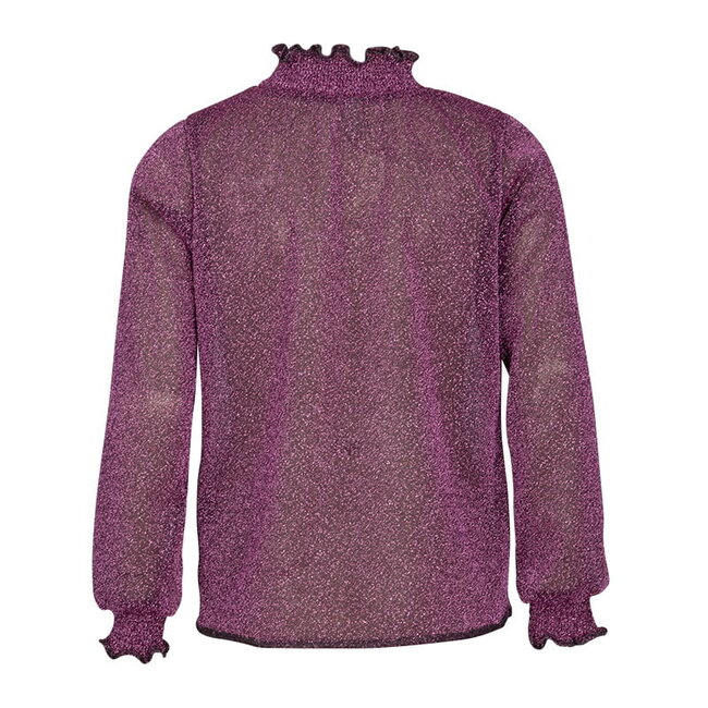 KIEstone Meisjes top - Fieke - Diep paars