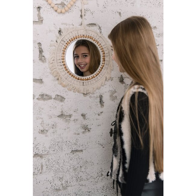 KIEstone Meisjes gilet - Plum - Grijs & Off wit