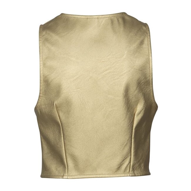 KIEstone Meisjes gilet - Lindy - Goud