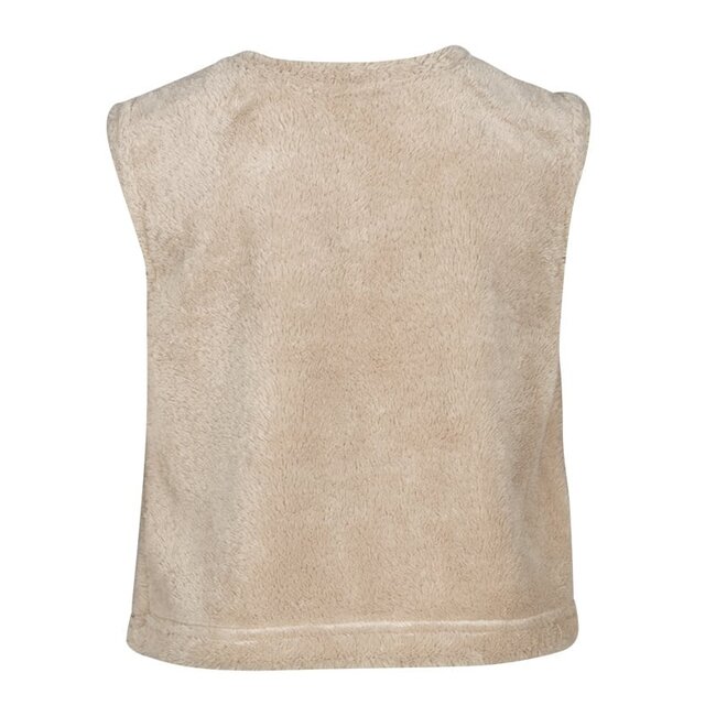 KIEstone Meisjes gilet - Plum - Zand