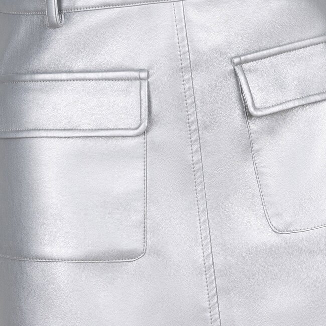 Indian Blue Jeans Meisjes rok pu - Zilver grijs