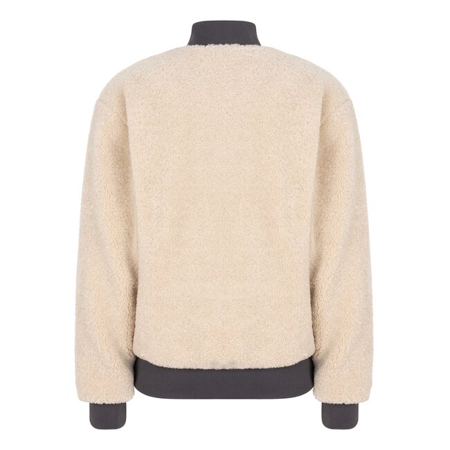 Indian Blue Jeans Meisjes winterjas bomber teddy - Zand