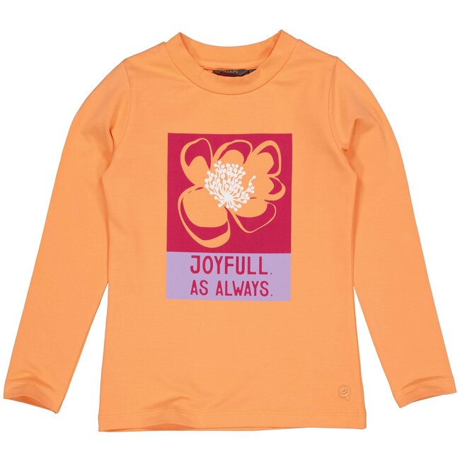 Quapi Meisjes shirt - Deven - Zacht oranje