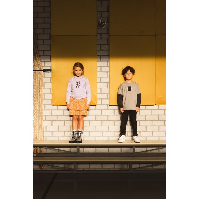 Quapi Meisjes rok - Donna - AOP Oranje bloemen