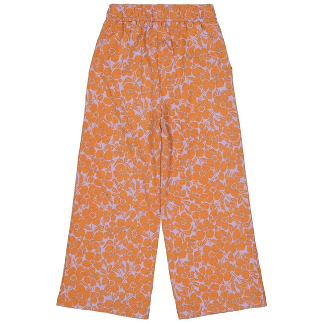Quapi Meisjes broek - Doris - AOP Oranje bloemen
