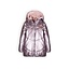 NoNo Meisjes winterjas halflang met capuchon - Baybee - Metallic Blush