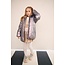 NoNo Meisjes winterjas halflang met capuchon - Baybee - Metallic Blush