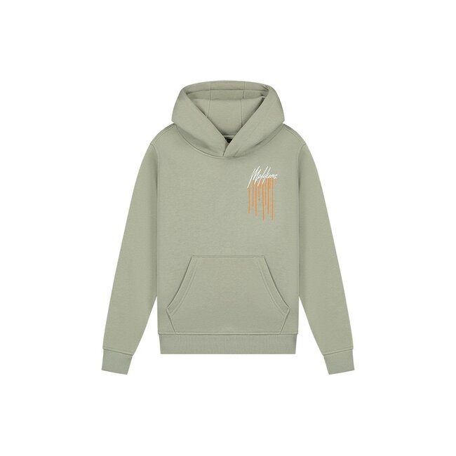 Malelions Hoodie painter - Zeegras / Oranje