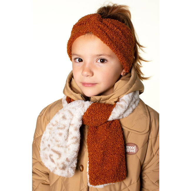 Moodstreet Meisjes sjaal reversibel - Rust
