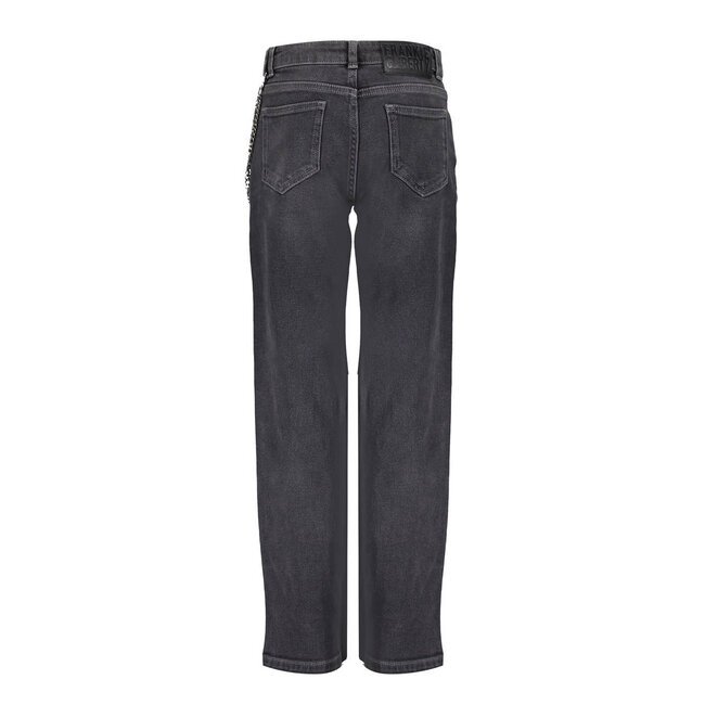 Frankie & Liberty Meisjes broek - Frankie Straight Leg - 03.3 Off Black