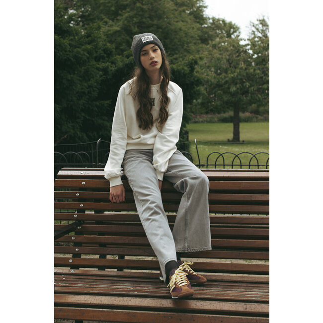 Frankie & Liberty Meisjes broek - Attitude Wide Leg - Grey Denim