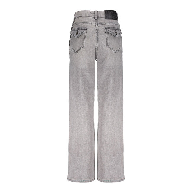 Frankie & Liberty Meisjes broek - Attitude Wide Leg - Grey Denim