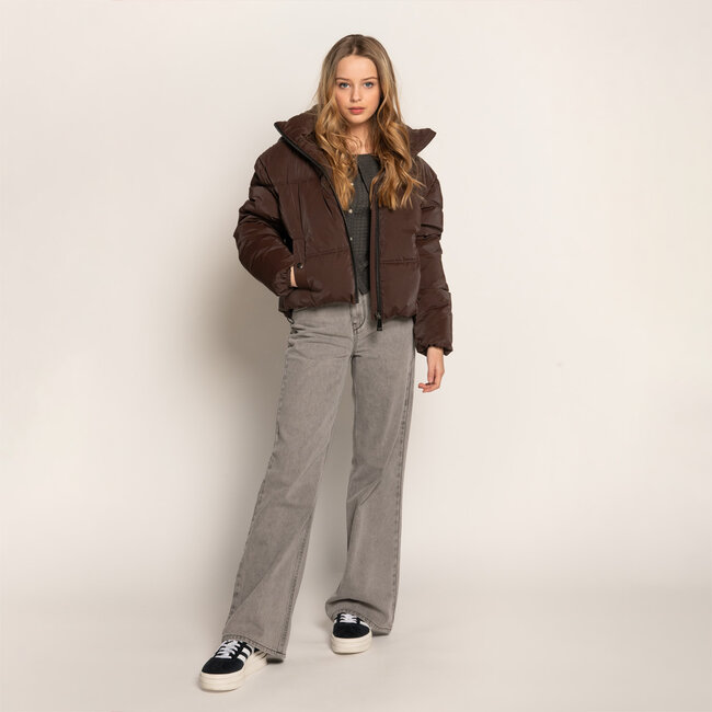 Frankie & Liberty Meisjes broek - Attitude Wide Leg - Grey Denim