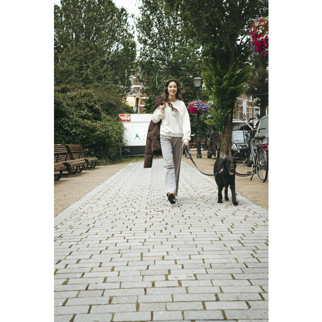 Frankie & Liberty Meisjes broek - Attitude Wide Leg - Grey Denim