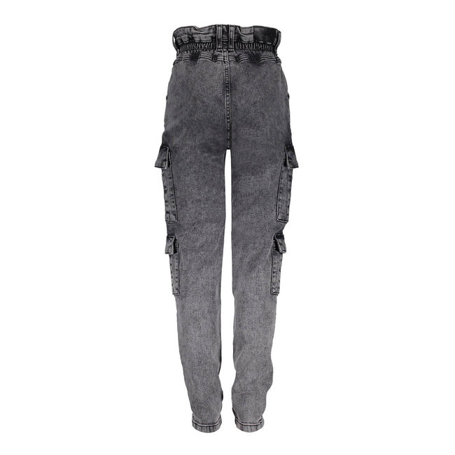 Frankie & Liberty Meisjes broek - Bird Cargo - Dark Grey Denim