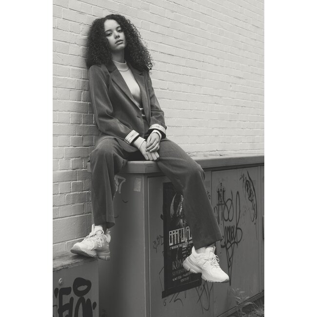 Frankie & Liberty Meisjes broek - Pixie - 04.4 Dark Warm Grey