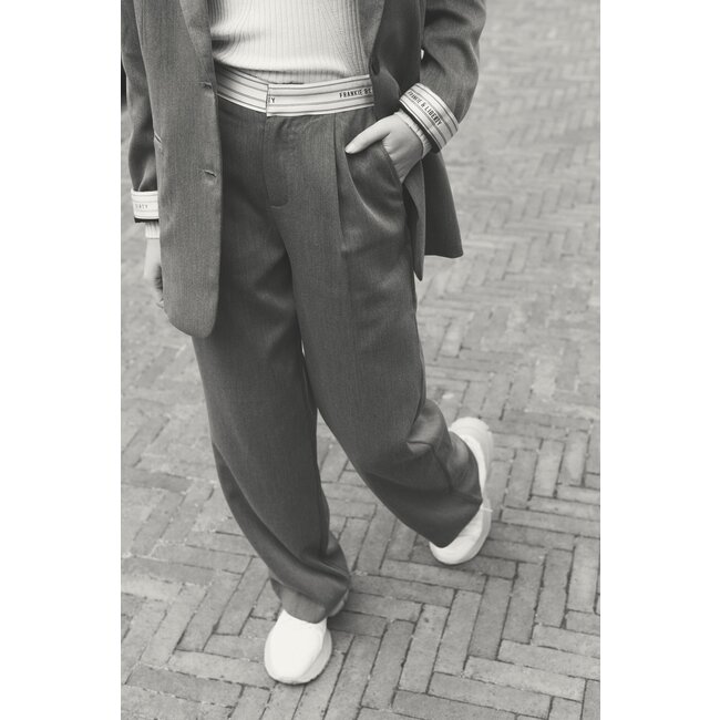 Frankie & Liberty Meisjes broek - Pixie - 04.4 Dark Warm Grey