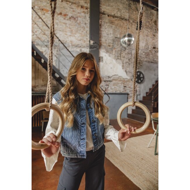 LOOXS 10sixteen Meisjes spijkerjasje - Konings blauw