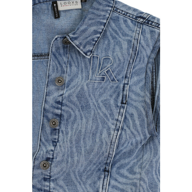 LOOXS 10sixteen Meisjes spijkerjasje - Konings blauw