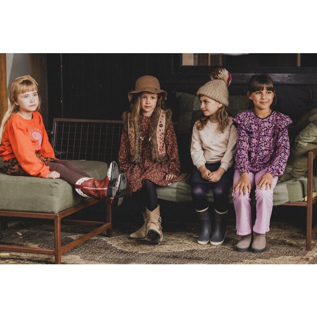 LOOXS Little Meisjes blouse print - Herfst bloemen