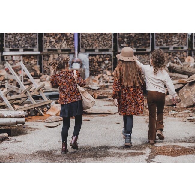 LOOXS Little Meisjes blouse retro rib - Retro floral