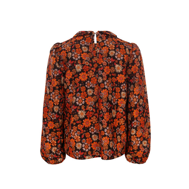 LOOXS Little Meisjes blouse retro rib - Retro floral